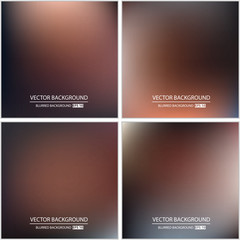 Abstract Creative concept vector multicolored blurred background set. For Web and Mobile Applications, art illustration template design, business infographic and social media, modern decoration