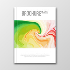 Business design template. Cover brochure book flyer magazine layout mockup geometric triangle polygonal shapes info-graphic, vector illustration