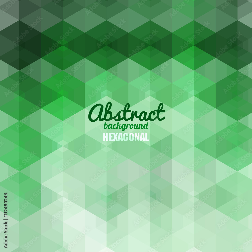 Poster abstract hexagonal shape background for business