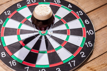 Dark ale and darts