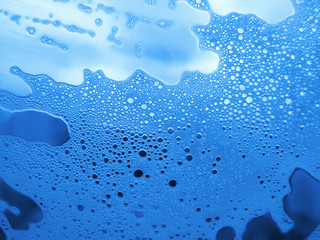 foam on the glass