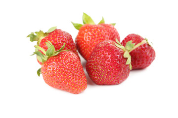 Strawberry berries isolated on a white background