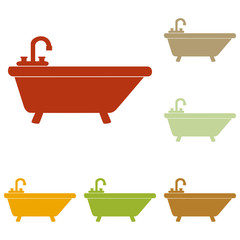 Bathtub sign illustration