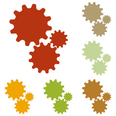 Settings sign illustration