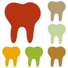 Tooth sign illustration