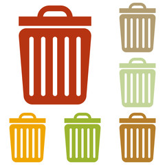 Trash sign illustration