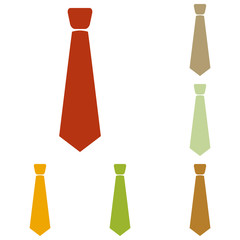 Tie sign illustration