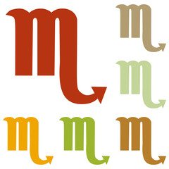 Scorpio sign illustration