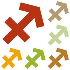 Sagittarius sign illustration