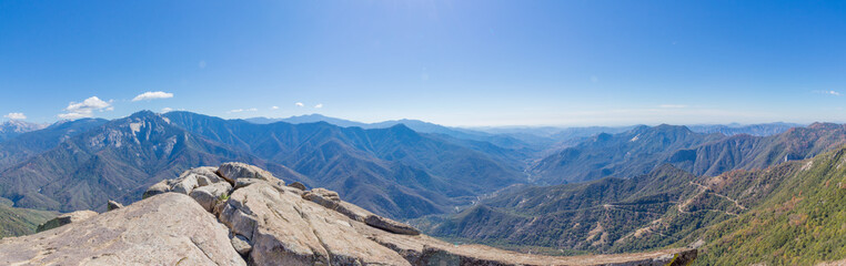 Moro Rock Panorama in Sequoia National Park California