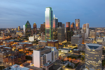 Dallas Downtown at night