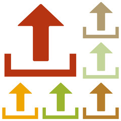 Upload sign illustration