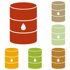 Oil barrel sign