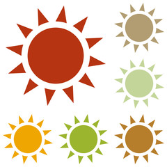 Sun sign illustration