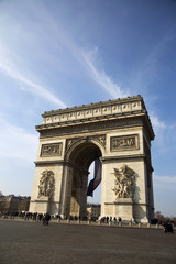 Fototapeta na wymiar Arc de triumph in Paris, France