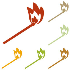 Match sign illustration