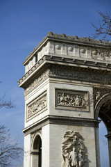 Fototapeta na wymiar Arc de triumph in Paris, France