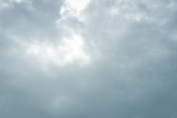 Grey stormy dark clouds nature background