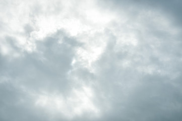 Fototapeta premium Grey stormy dark clouds nature background