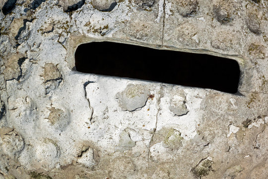 Closeup  of  Flaking Dimpled Surface Texture Background