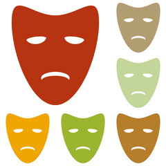Tragedy theatrical masks