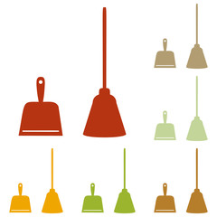Naklejka premium Dustpan vector sign
