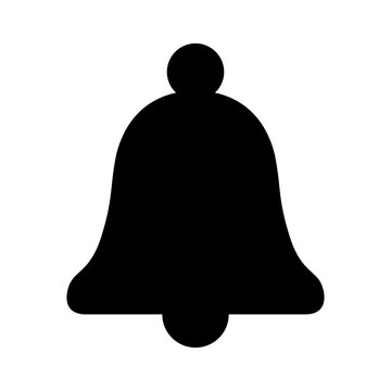 recommend clip art: Message notification bell flat icon for apps and websites