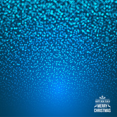 Falling Snow on the Pink Background. Christmas Holiday Background. New Year Background, Vector Illustration.