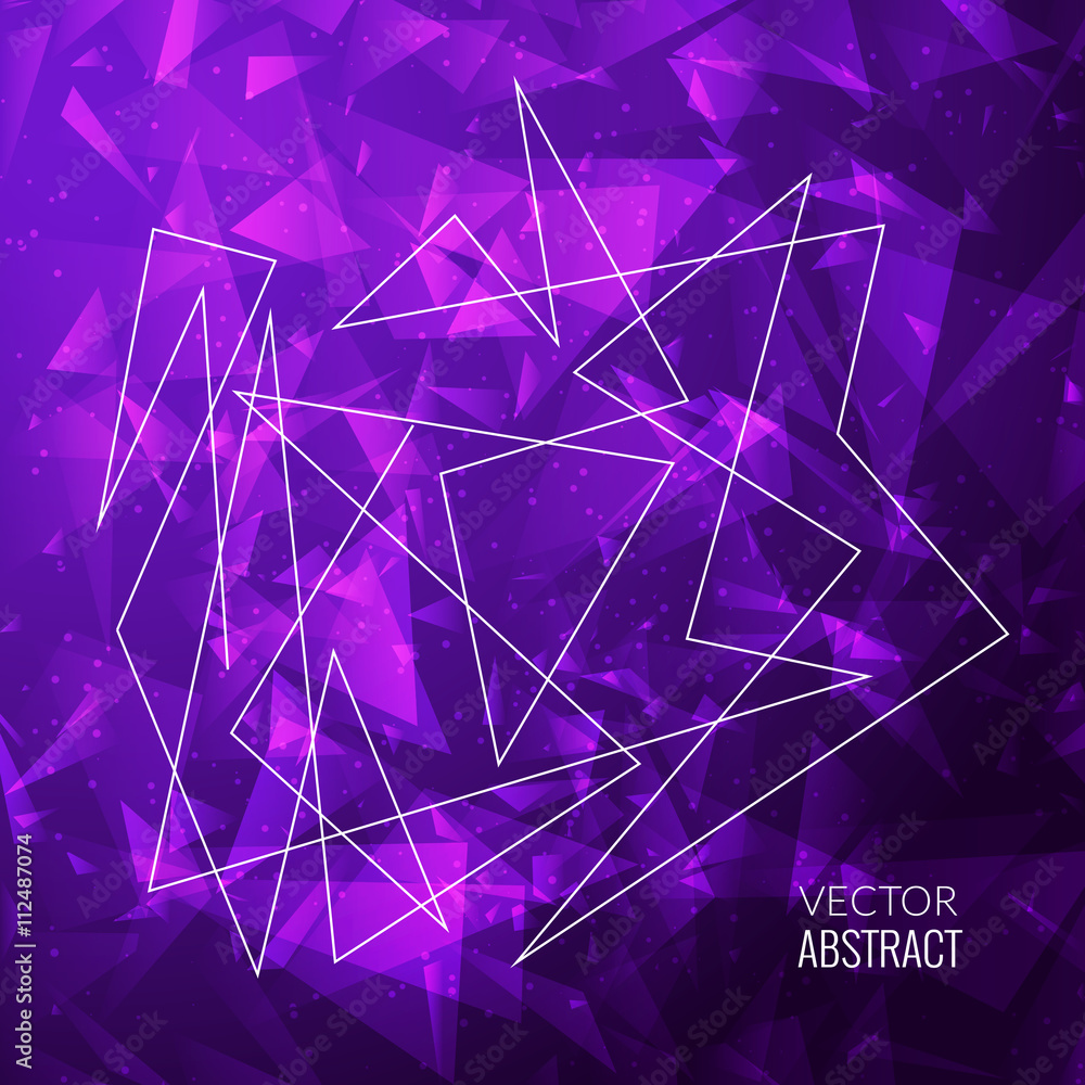Poster 3d abstract business background with triangles, lines and shapes. eps10 design layout for your busin