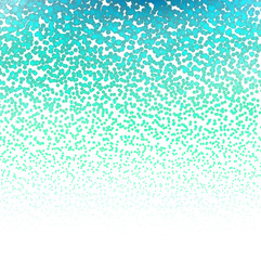 Halftone Colorful Lights Falling Dots pattern on white background, Vector illustration