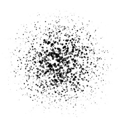 Circle Dot Banner. Noisy Round concept. Vintage Background. Vector Illustration.