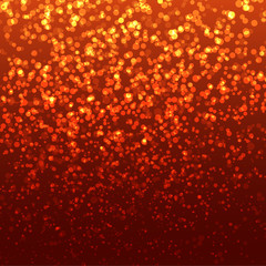 Abstract light effects. Sparkle light particles glowing on dark
