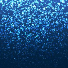 Abstract light effects. Sparkle light particles glowing on dark