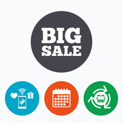 Big sale sign icon. Special offer symbol.