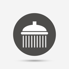 Shower sign icon. Douche with water drops symbol