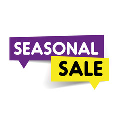 Seasonal sale vector label