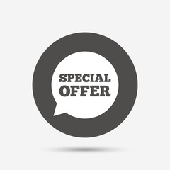 Special offer sign icon. Sale symbol.