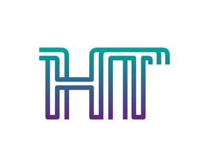HT lines letter logo