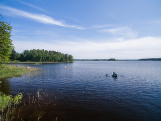 Karelian fishing, Russia