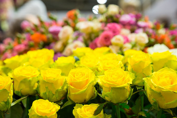 Bouquet of red roses