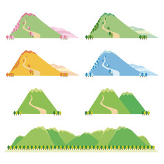 いろいろな山
