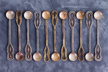Set of eleven old Ottoman teaspoons