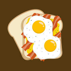 Egg And Bacon Sandwich, Simple Breakfast Menu