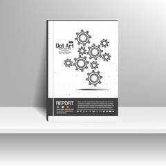 Naklejka premium Vector design for Cover Report Annual Flyer Poster