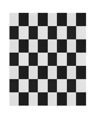 paper of checkers isolated on white background with clipping path.