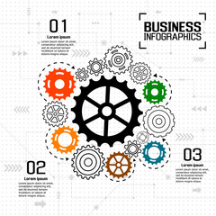 Infographics vector business design