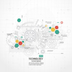 Obraz premium Abstract Technology Background