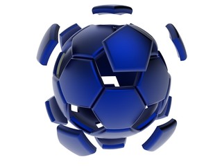 Obraz premium Soccer ball. 3D illustration. 3D CG. High resolution. 