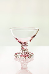 Vintage Dessert Bowl reflection on glass