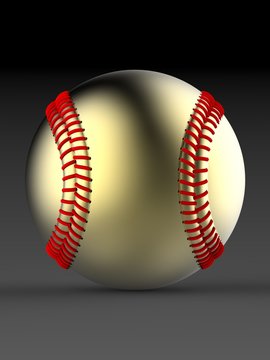 Baseball. 3D illustration. 3D CG.